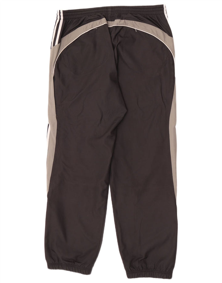 Pantaloni de trening pentru bărbați Adidas Pantaloni de jogging, mari, negru, poliester color bloc