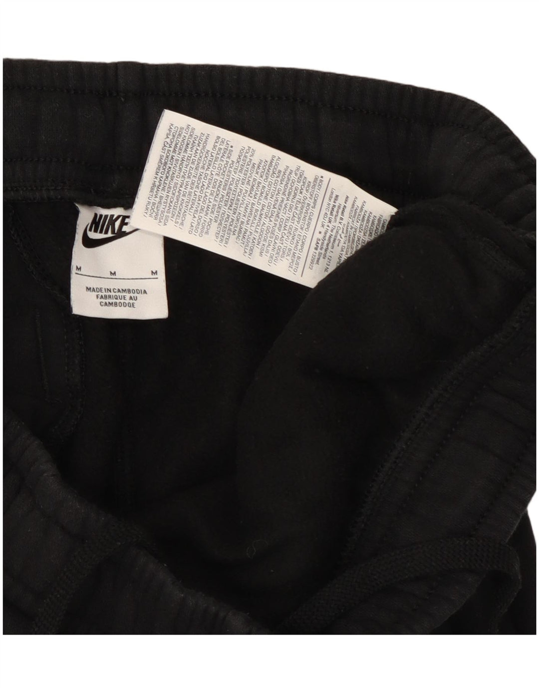 Pantaloni de trening pentru bărbați Nike Joggeri, bumbac mediu negru