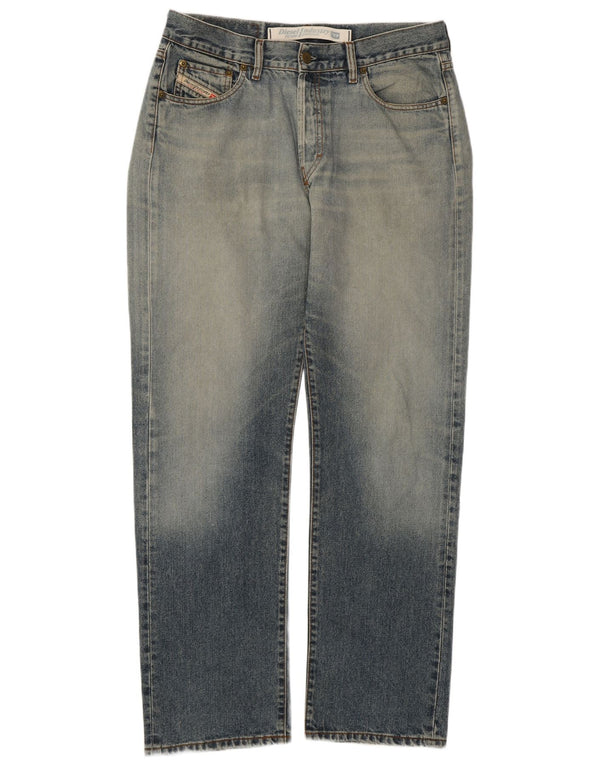 Blugi Distressed drepte pentru bărbați Diesel W34 L31 Bumbac albastru