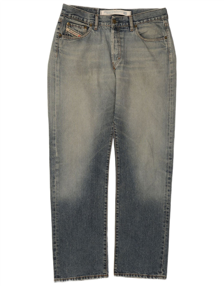 Blugi Distressed drepte pentru bărbați Diesel W34 L31 Bumbac albastru