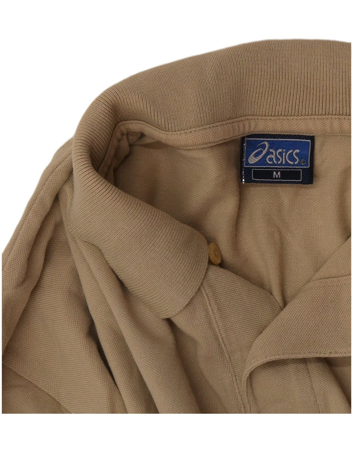 Tricou polo cu mânecă lungă Asics pentru bărbați, bej mediu