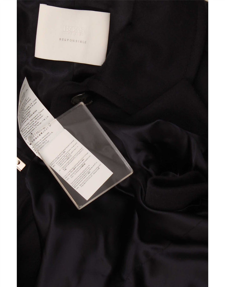 Palton pentru femei Hugo Boss US 4 Small Blue Marine Wool