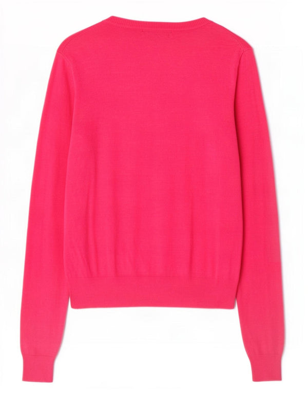 Pulover cardigan pentru femei Marks & Spencer UK 10 mic roz viscoză