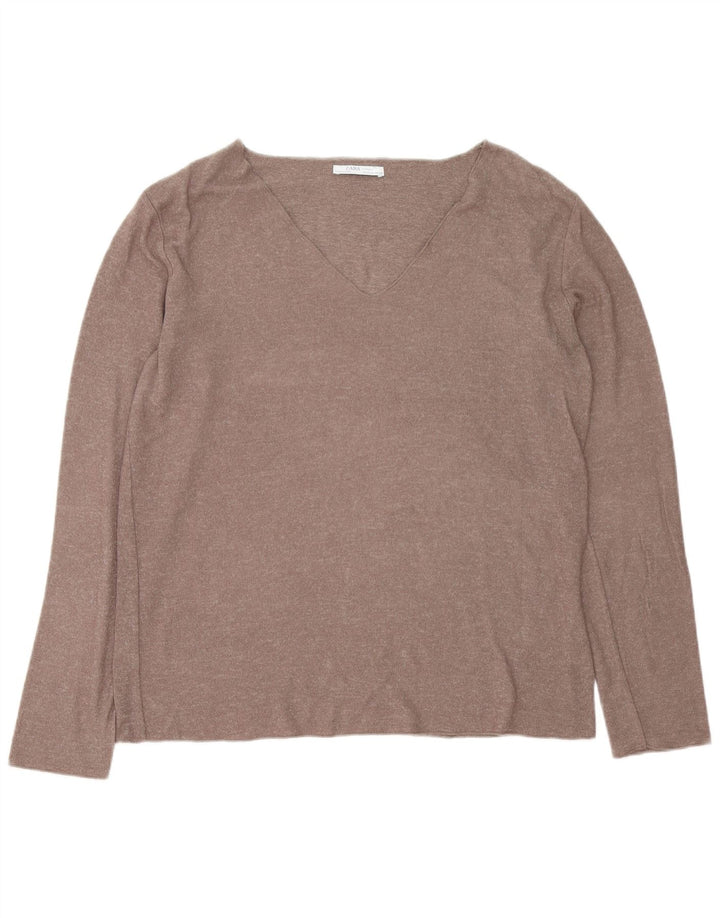 Top femeie Zara cu mânecă lungă UK 18 XL maro