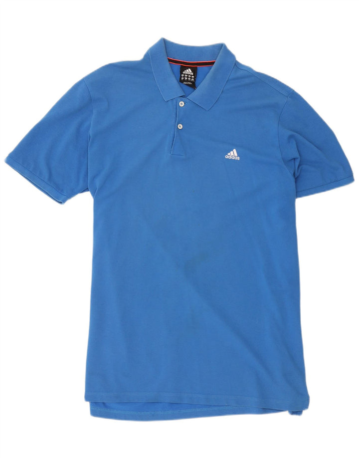 Tricou polo Adidas Climalite pentru bărbați 2XL, bumbac albastru