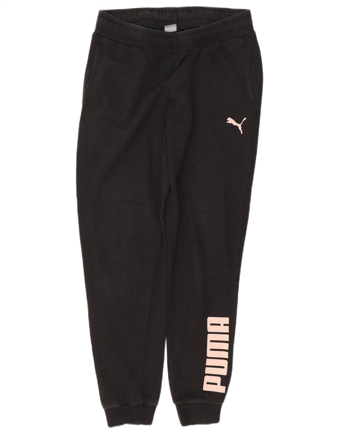 Pantaloni de trening grafic PUMA pentru femei Pantaloni de jogging UK 14 Medium Black