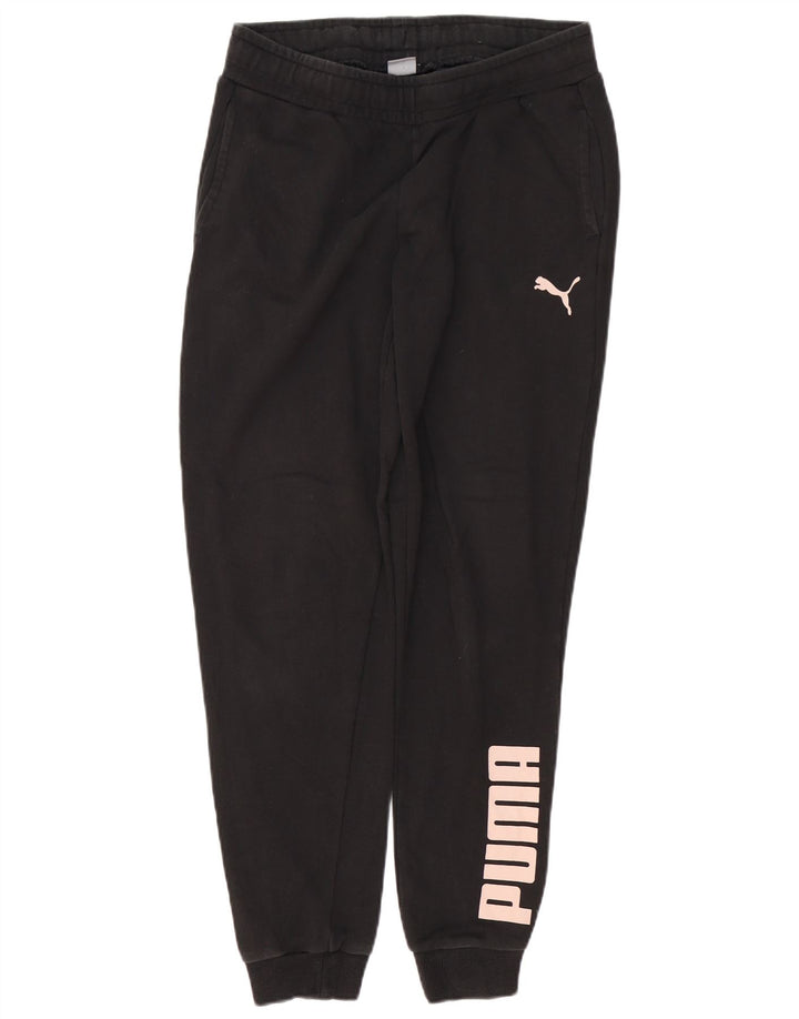 Pantaloni de trening grafic PUMA pentru femei Pantaloni de jogging UK 14 Medium Black