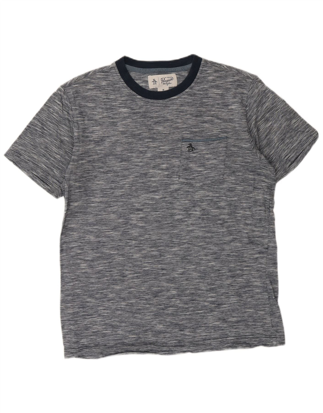 PENGUIN Tricou Bărbați Top Mediu Bleumarin Bumbac Pete
