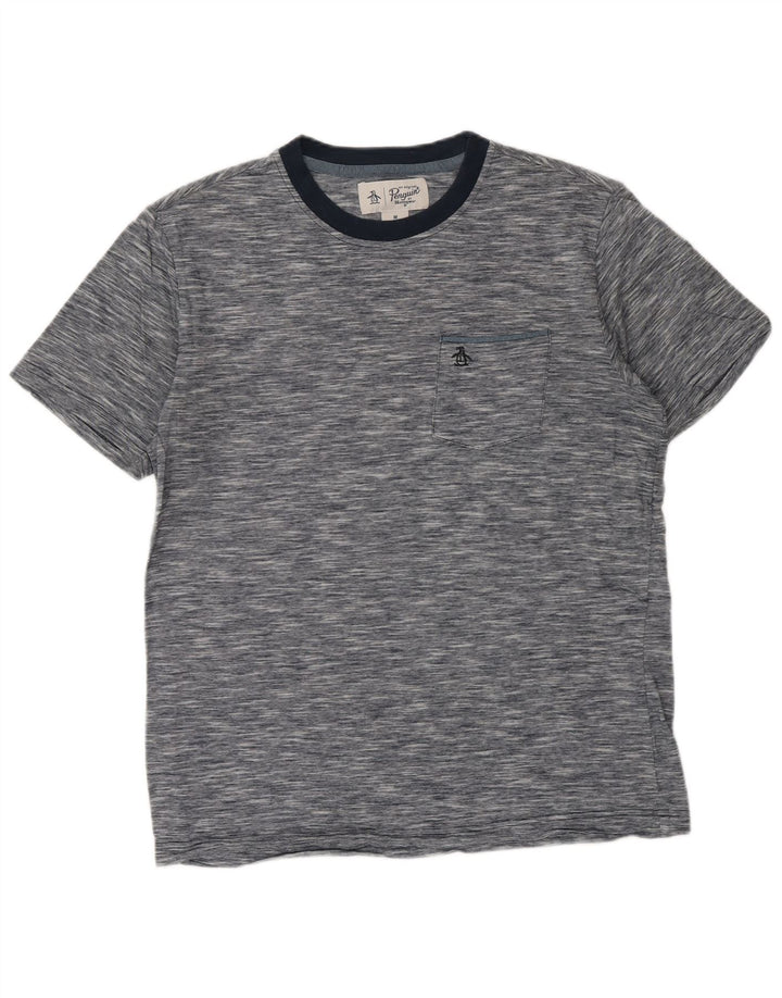 PENGUIN Tricou Bărbați Top Mediu Bleumarin Bumbac Pete