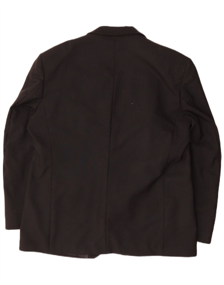 Sacou Wilvorst pentru bărbați cu 1 nasture, UK 42 XL, lână neagră
