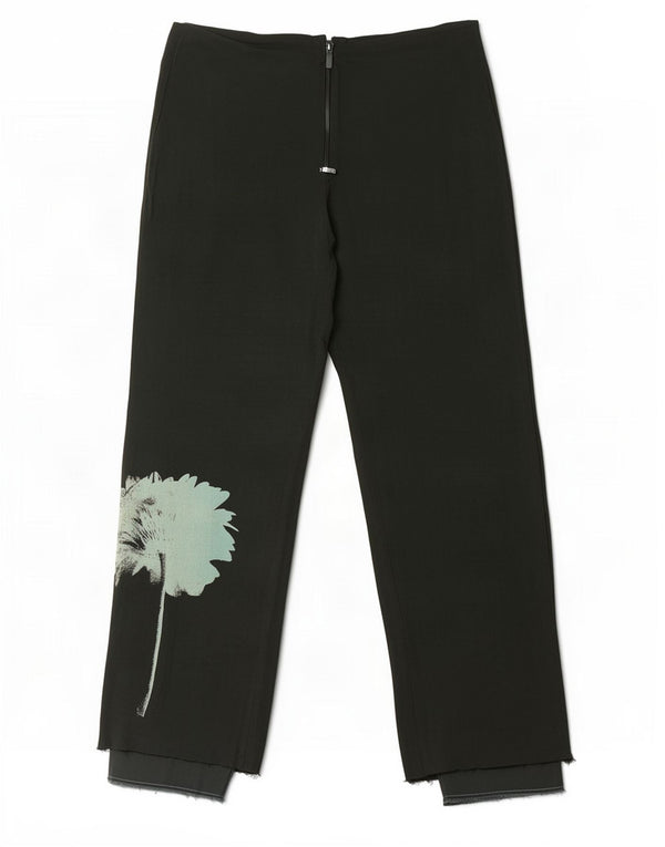 Pantaloni casual dama Emporio Armani IT 42 Medium W28 L29 Verde Floral