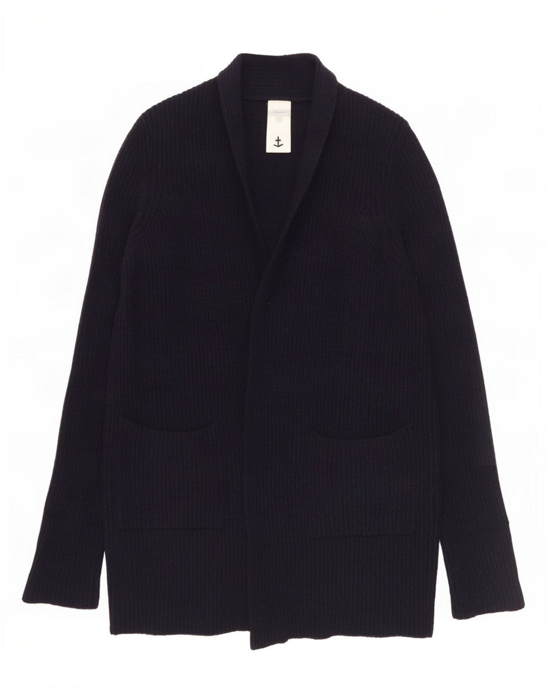 Pulover cardigan cu paragate supradimensionat pentru femei Jigsaw UK 10 Mic bleumarin