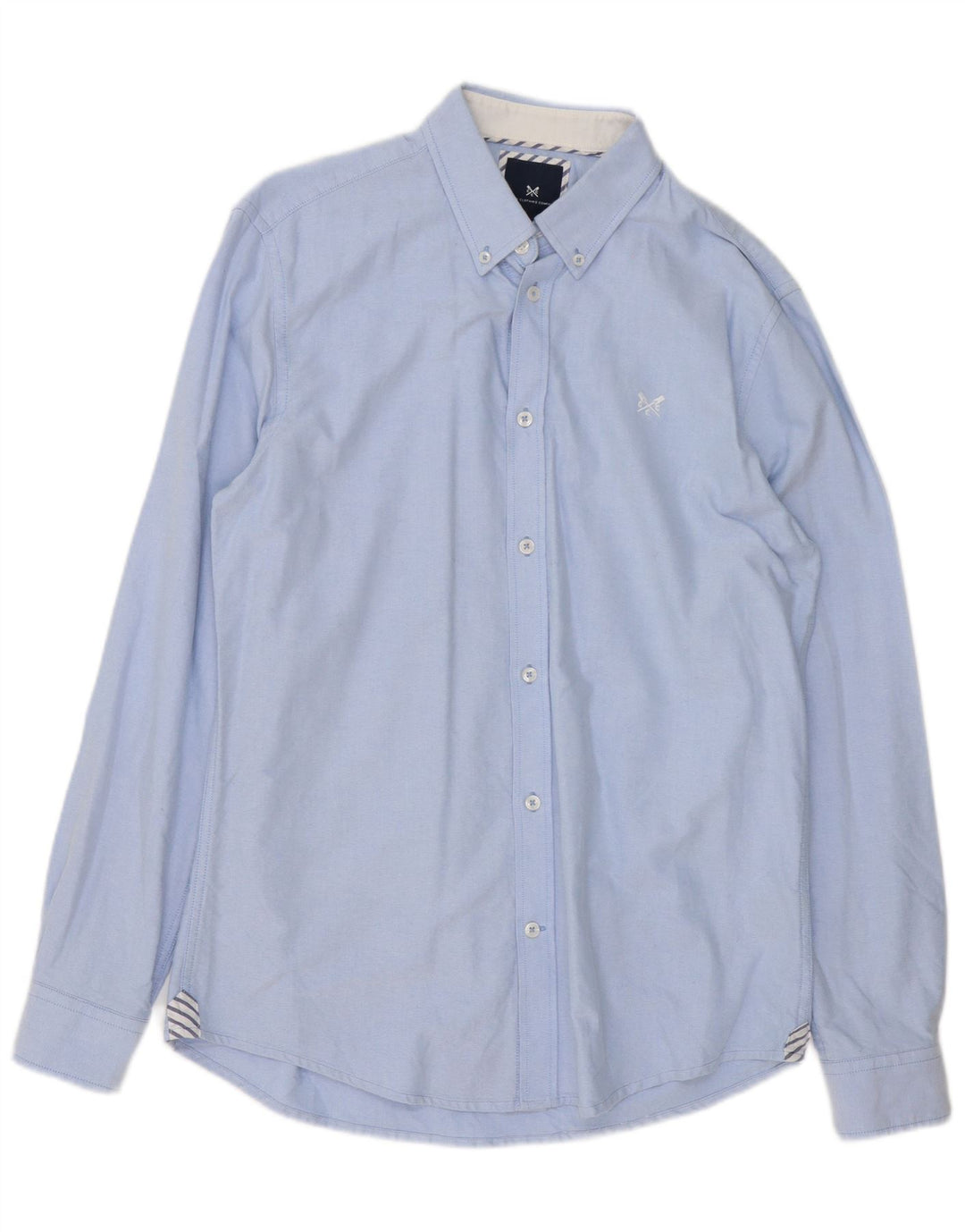 CREW CLOTHING Cămașă Slim Fit pentru bărbați Bumbac albastru mediu