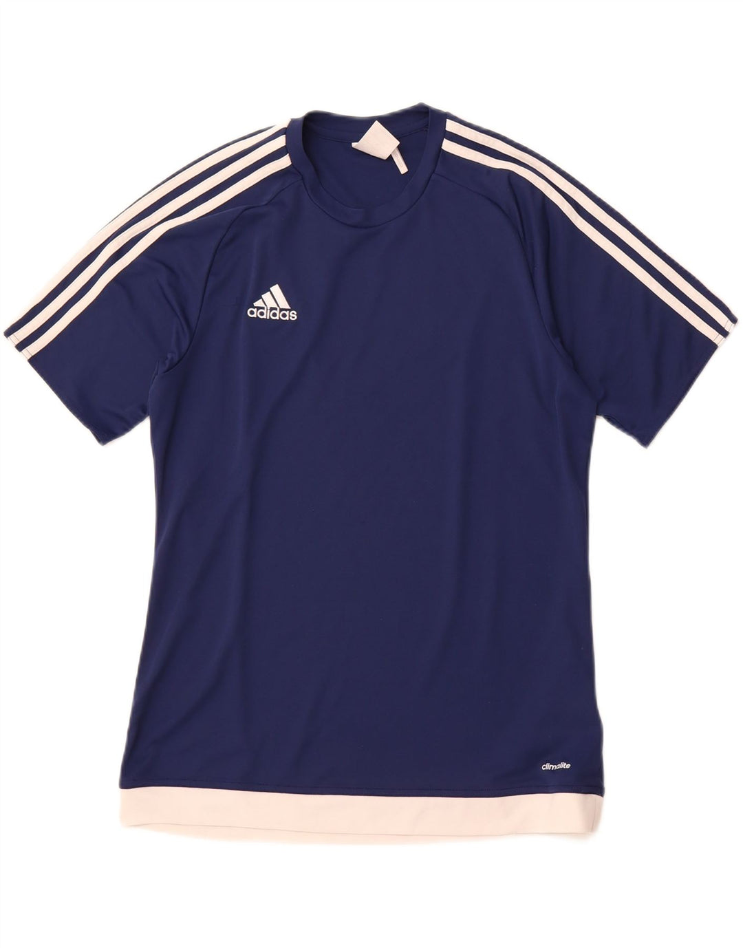 Tricou ADIDAS Climalite pentru bărbați Top Mediu Bleumarin Poliester Colorblock