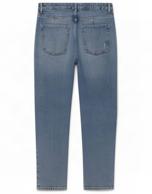 Marks & Spencer Blugi conici cu talie înaltă pentru femei UK 12 Medium W28 L27 Blue