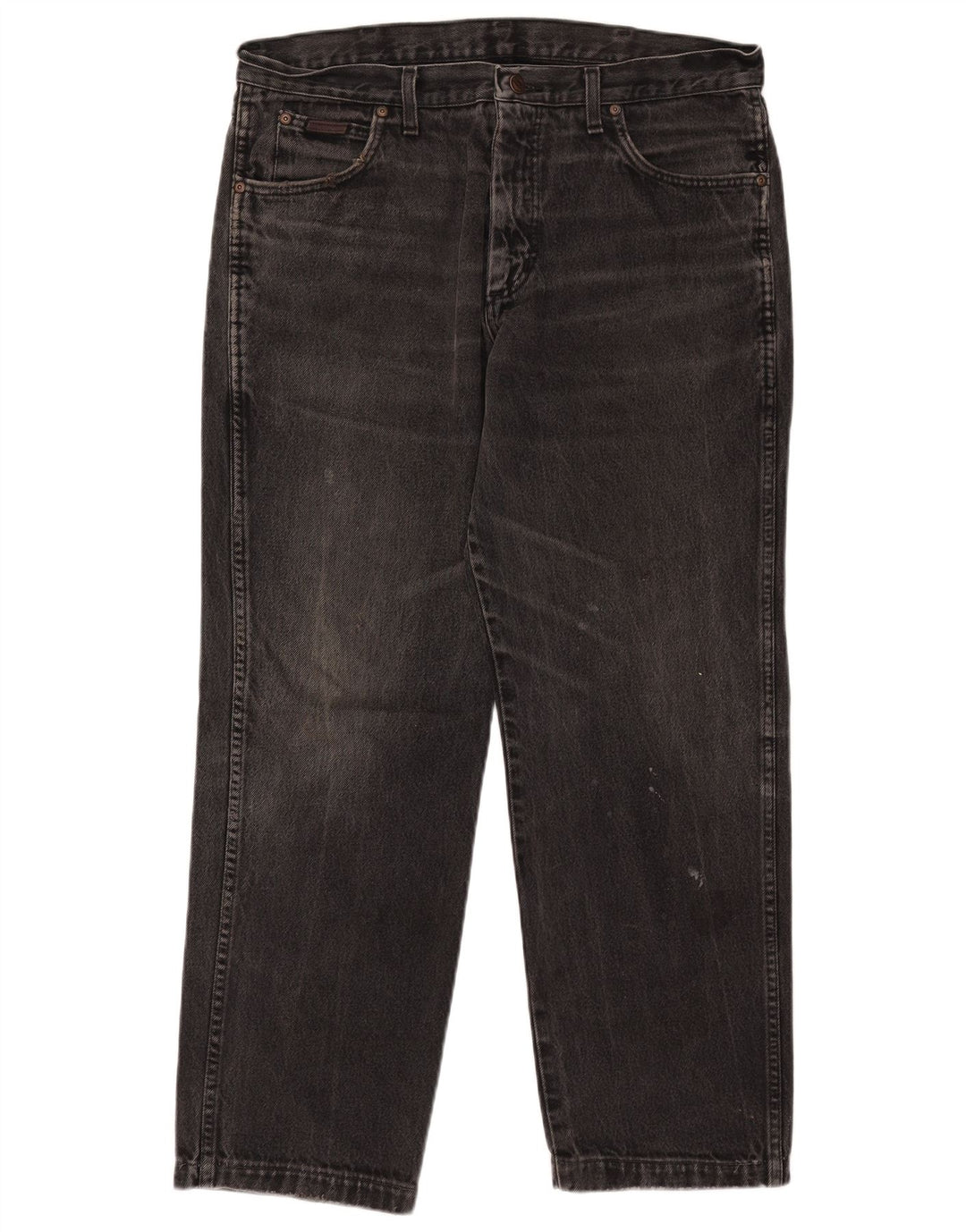 WRANGLER Blugi pentru bărbați Indiana Straight W36 L28 bumbac negru