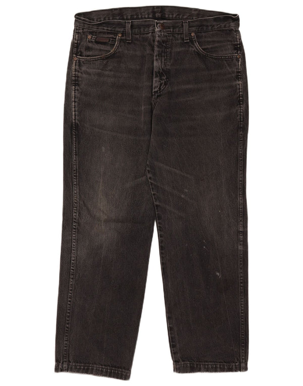 WRANGLER Blugi pentru bărbați Indiana Straight W36 L28 bumbac negru
