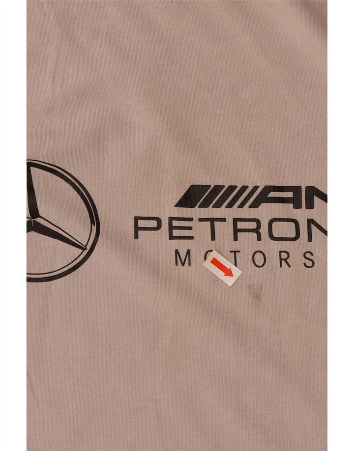 Tricou grafic PUMA pentru bărbați Top mic, gri bumbac