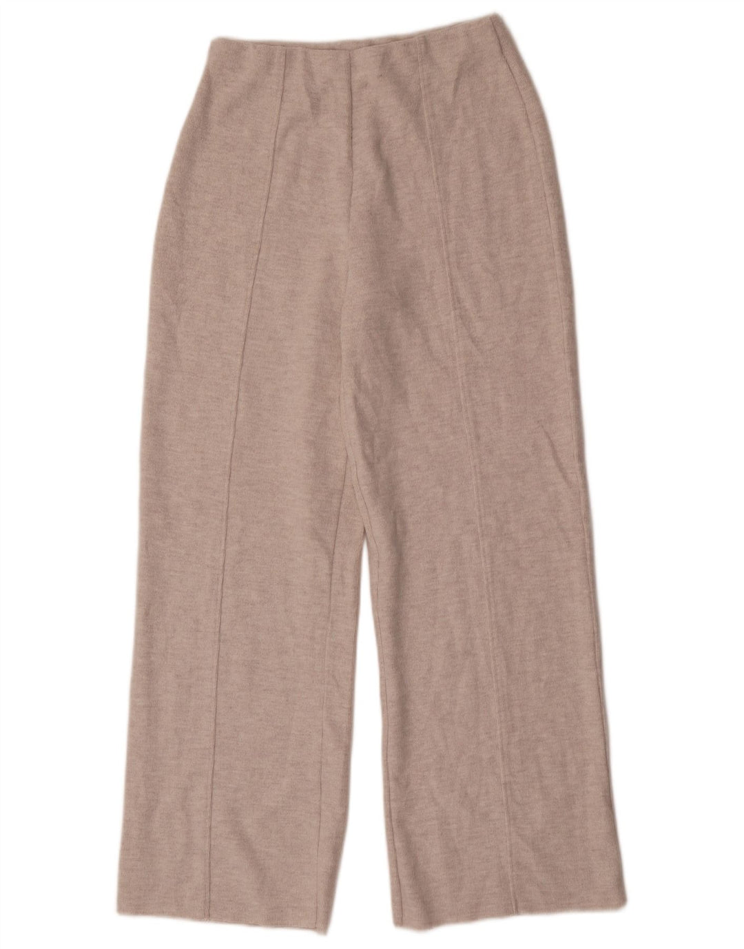 Pantaloni largi din tricot pentru femei Zara Mici L28 L30 Poliester gri