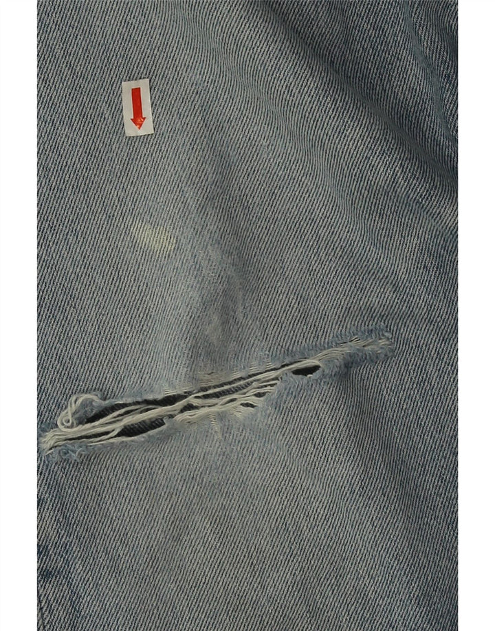 Blugi drepți distressed 501 Levi's pentru bărbați L32 L27 Bumbac albastru