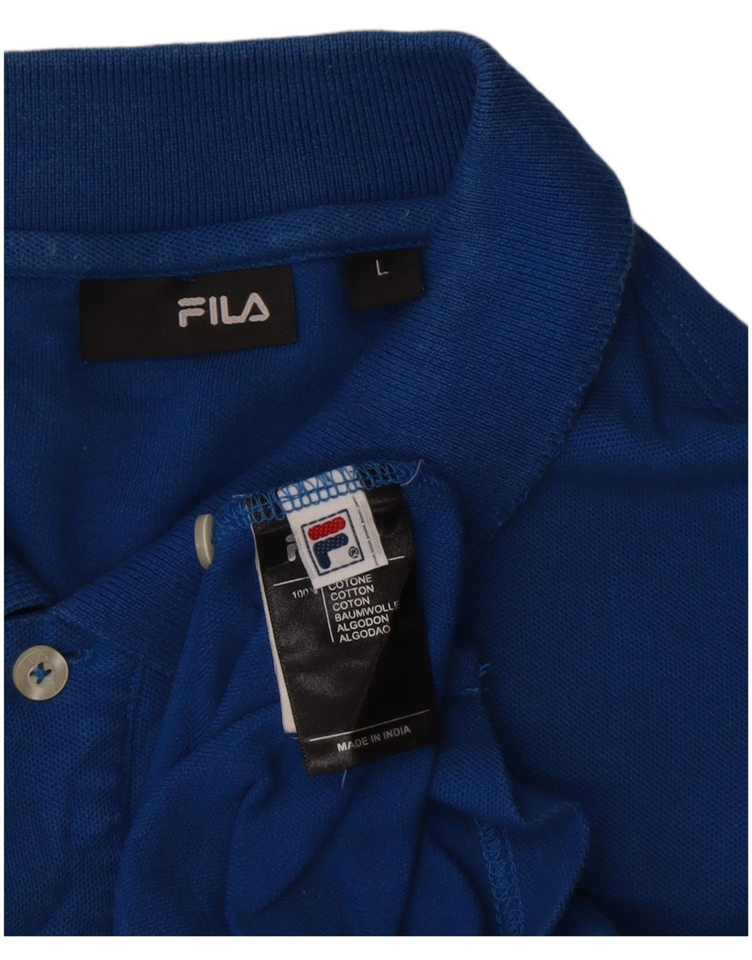 Tricou polo Fila pentru bărbați, mare, albastru, bumbac
