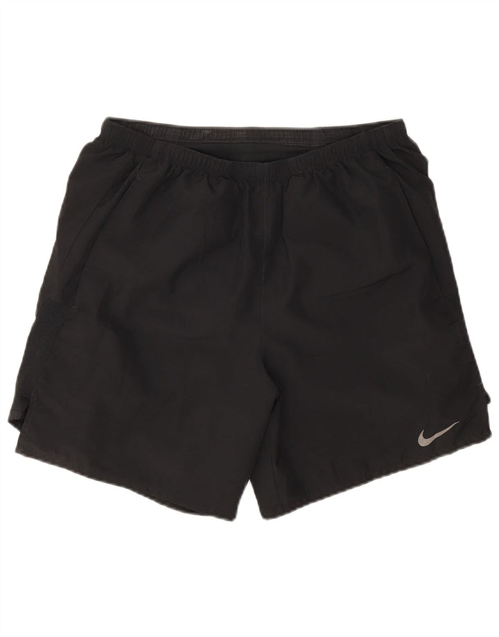 Pantaloni scurți sport Nike Dri Fit pentru bărbați, poliester mediu negru