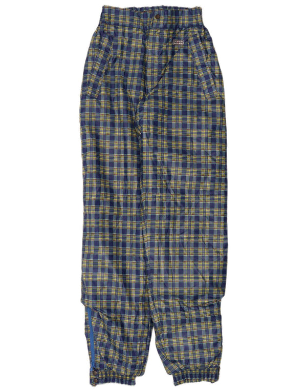 Pantaloni vintage pentru femei cu talie înaltă de vânt, IT 44 Medium W26 L32 Bleumarin Bl