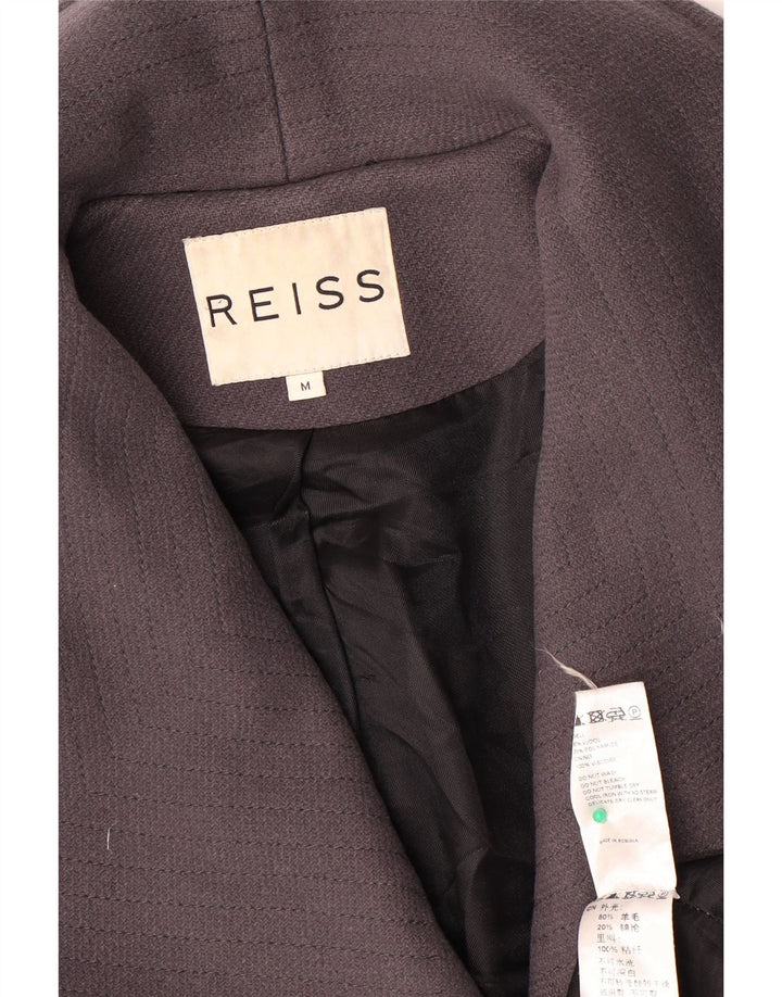 Palton pentru femei Reiss UK 14 Lână gri mediu