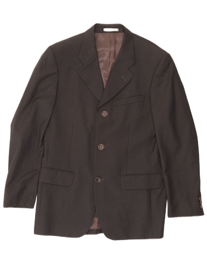 Jachetă pentru bărbați KENZO cu 3 nasturi IT 48 Mediu Lână bleumarin