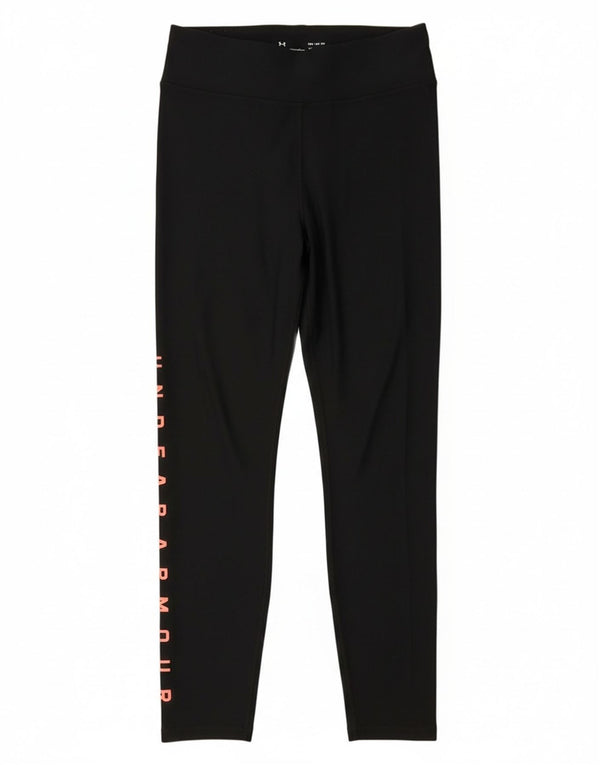 Leggings grafic Under Armour pentru femei UK 12 Poliester mediu negru