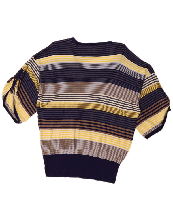 Pulover cu decolteu în V cu autograf pentru femei Marks & Spencer UK 20 2XL Bleumarin