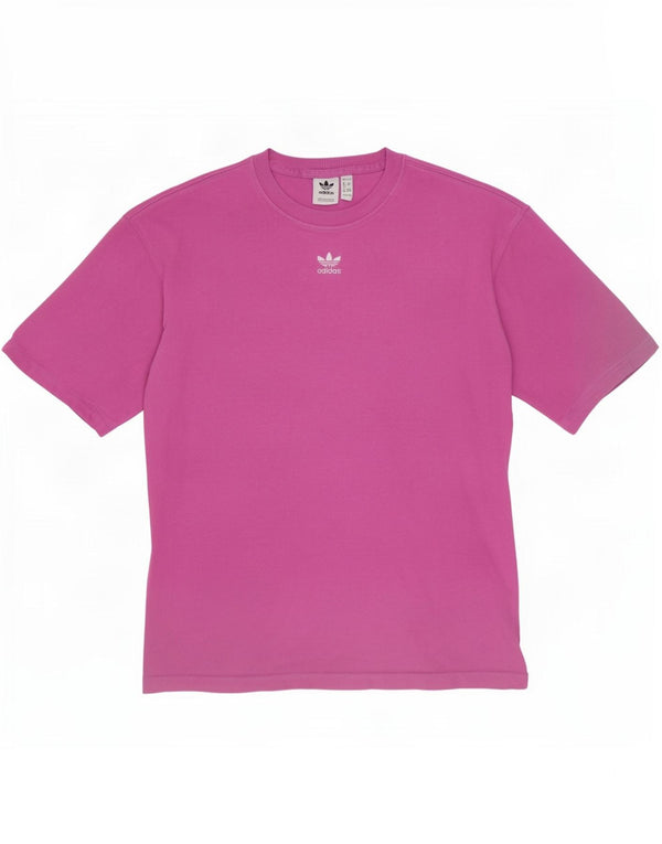 Tricou supradimensionat pentru femei Adidas UK 4/6 XS Bumbac violet
