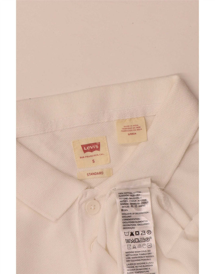 Tricou polo standard Levi's pentru bărbați, bumbac alb mic