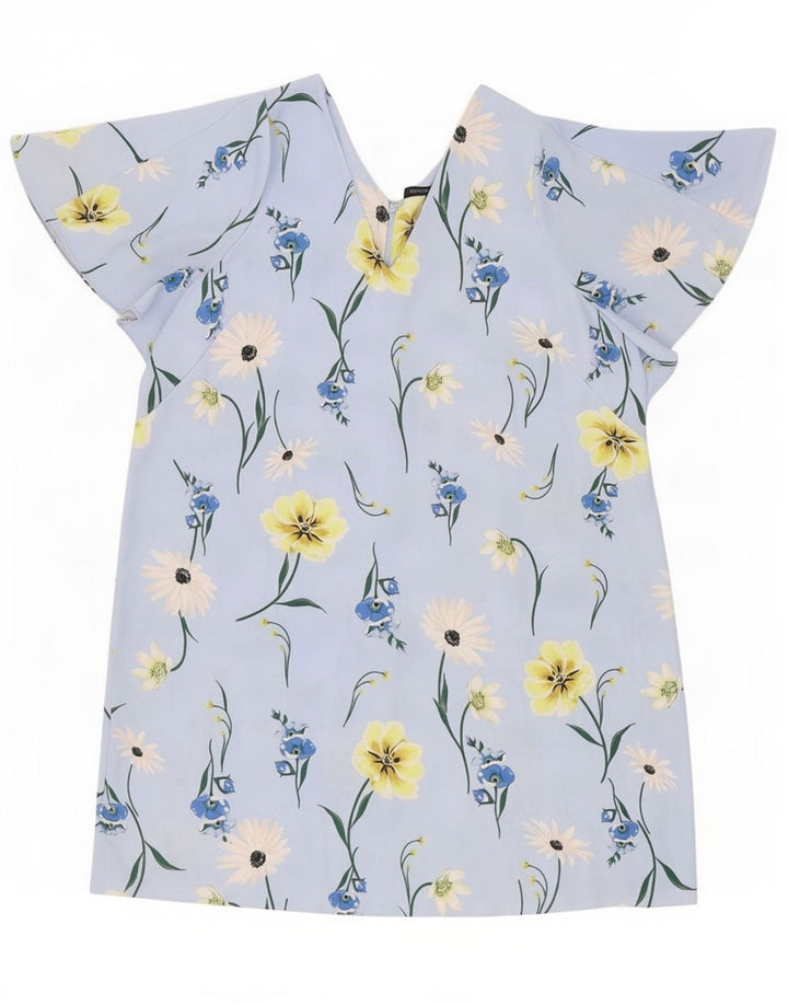 Rochie schimbătoare pentru femei Marks & Spencer UK 24 4XL Albastru Poliester floral
