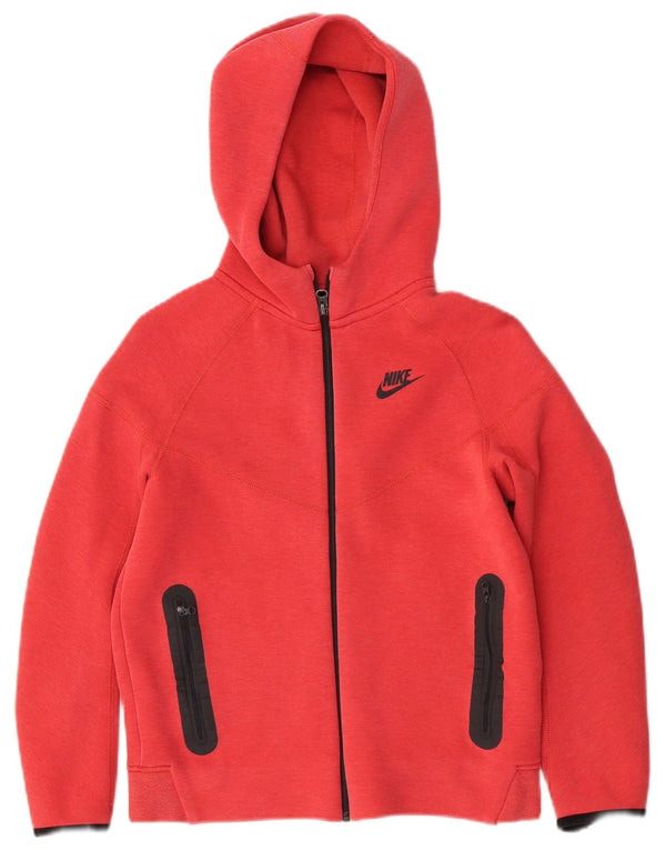 Pulover Nike pentru fete, cu formă regulată, fleece, cu fermoar, 12-13 ani, mare, roz