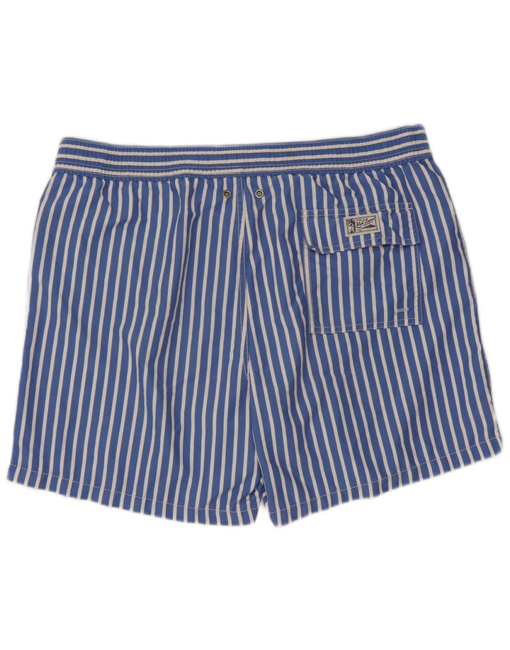 Pantaloni scurți de înot Polo Ralph Lauren pentru bărbați, poliester cu dungi albastre medii