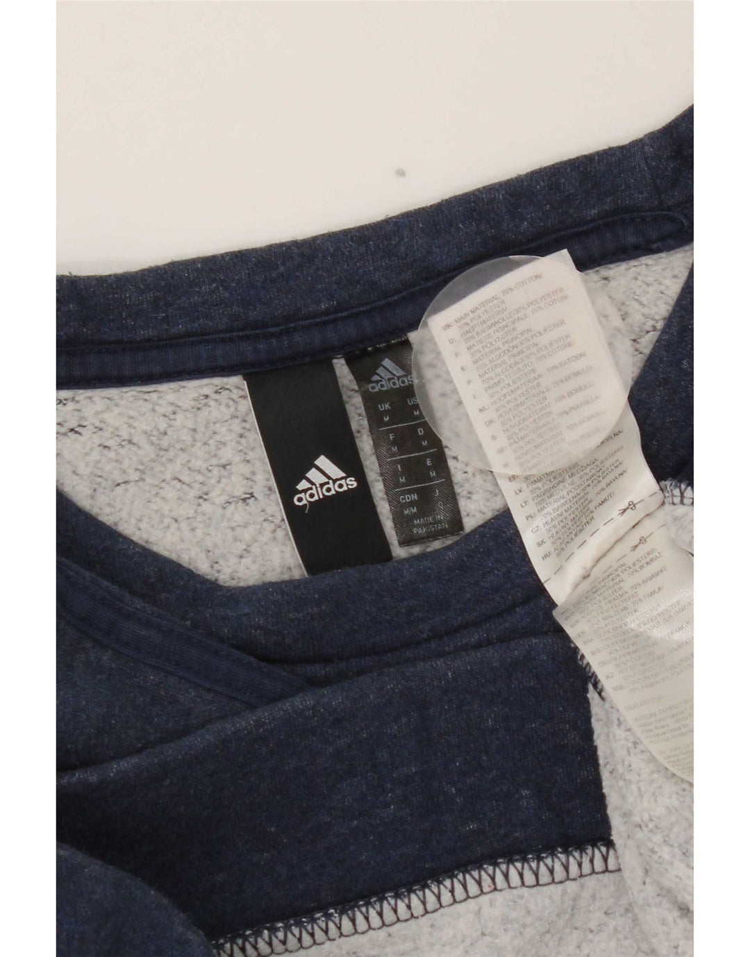 Hanorac pentru bărbați Adidas Jumper mediu din bumbac bleumarin