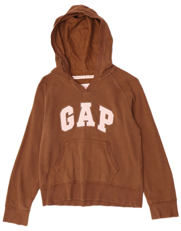 Pulover Gap Girls Graphic Regular Fit 9-10 ani, mare, maro, bumbac