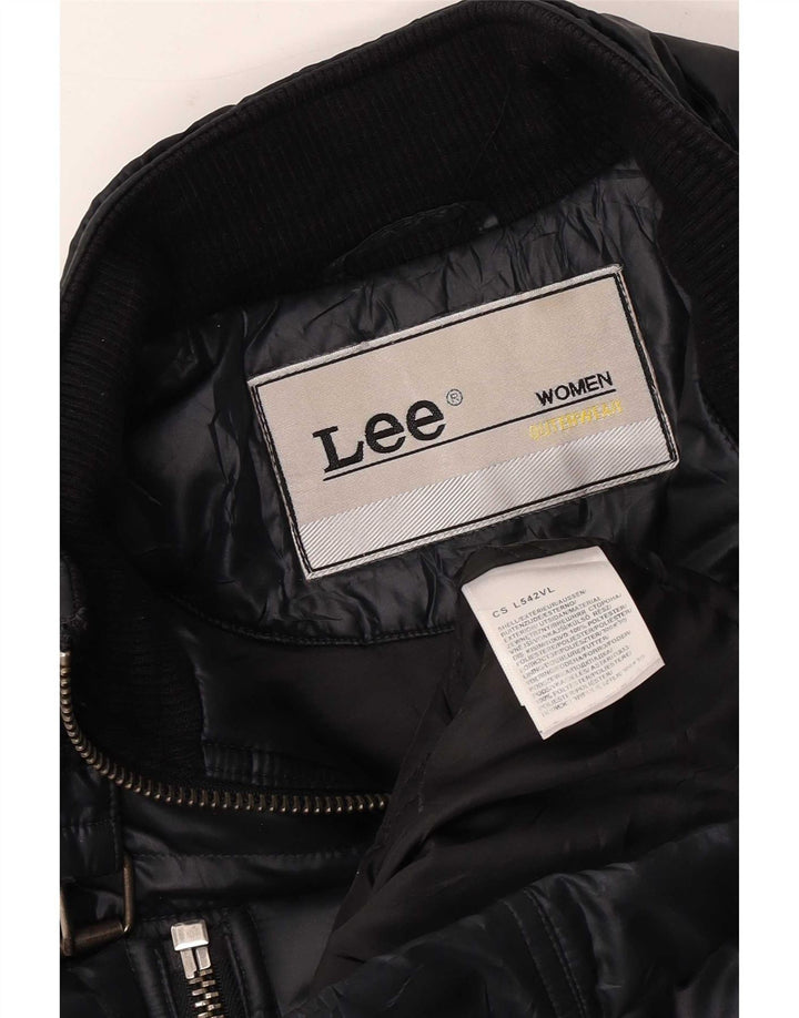 Jachetă bomber pentru femei Lee UK 14 Medium Bleumarin Poliester