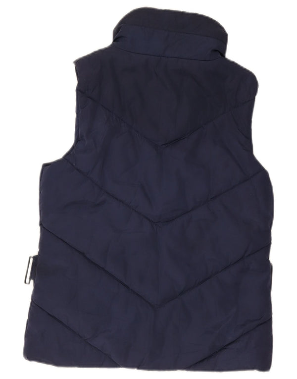 Gilet căptușit pentru femei Zara UK 12 Medium Bleumarin Poliester