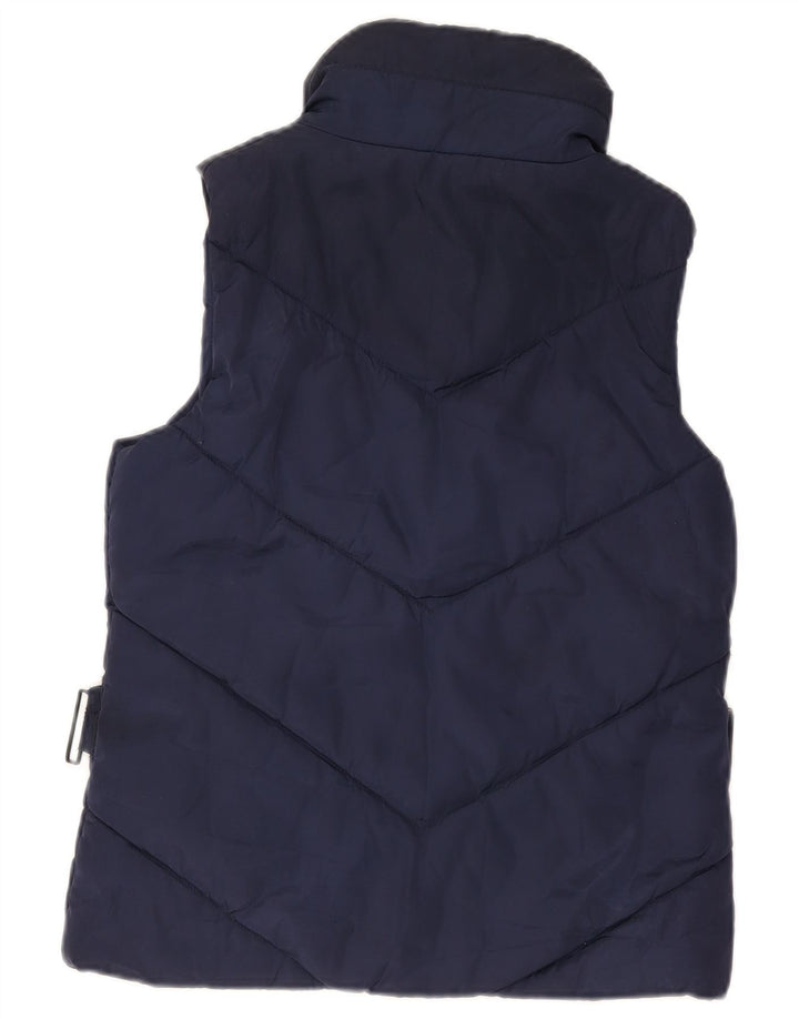 Gilet căptușit pentru femei Zara UK 12 Medium Bleumarin Poliester