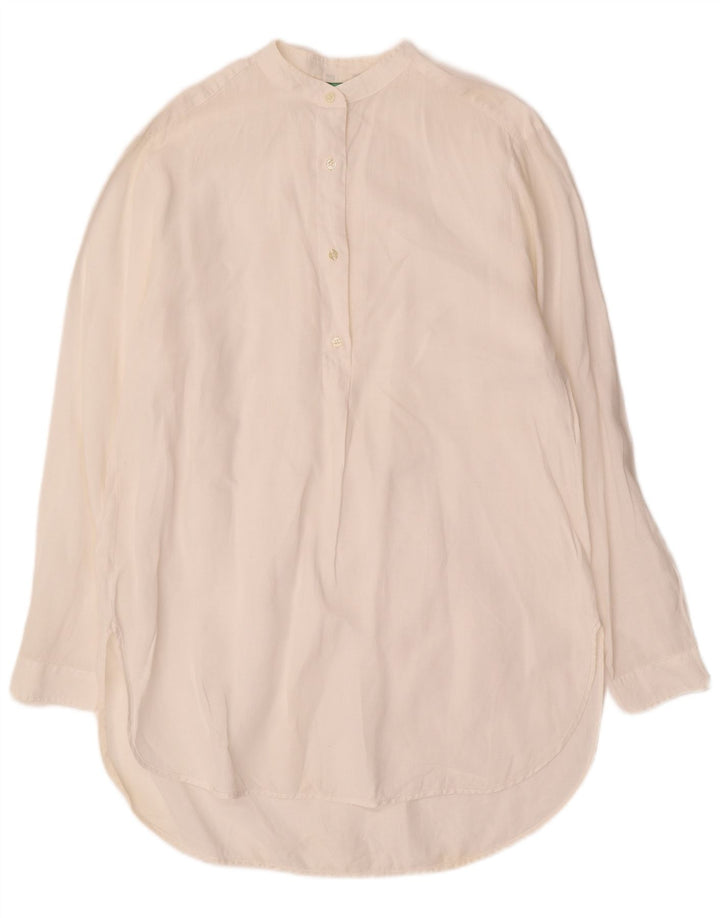 Cămașă pulover pentru femei BENETTON UK 14 Medium Off White