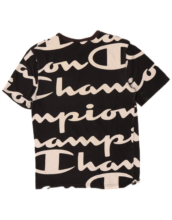 Tricou grafic pentru bărbați Champion Top mic bumbac negru