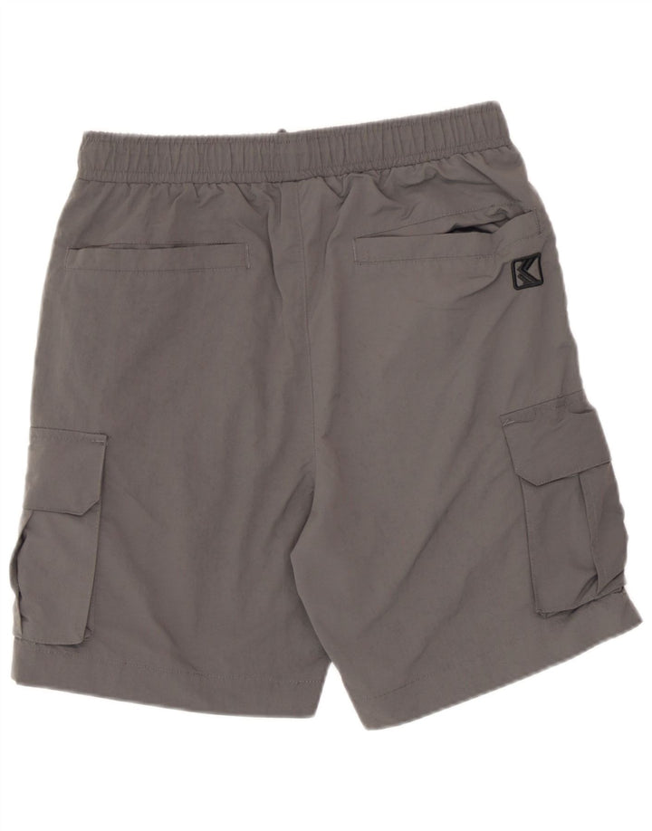 Pantaloni scurți cargo Karl Kani pentru bărbați, poliamidă, gri mici