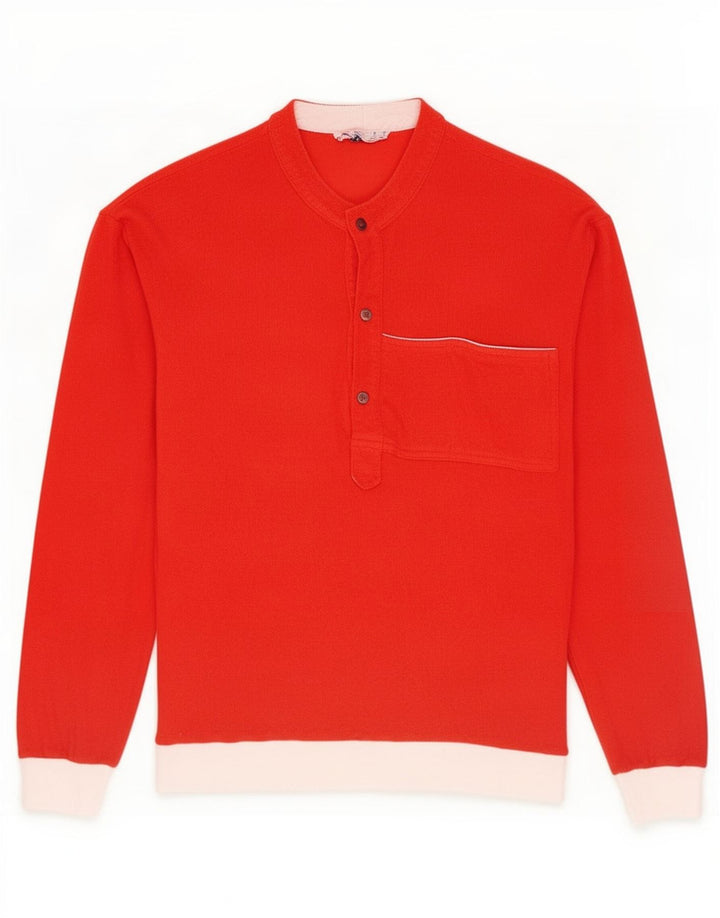Top pentru bărbați Colmar cu mânecă lungă IT 50, roșu mediu, bumbac color bloc