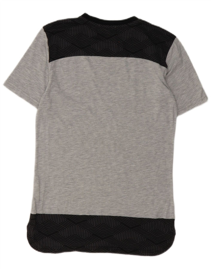 Tricou pentru bărbați Puma Top mic, gri, geometric, bumbac