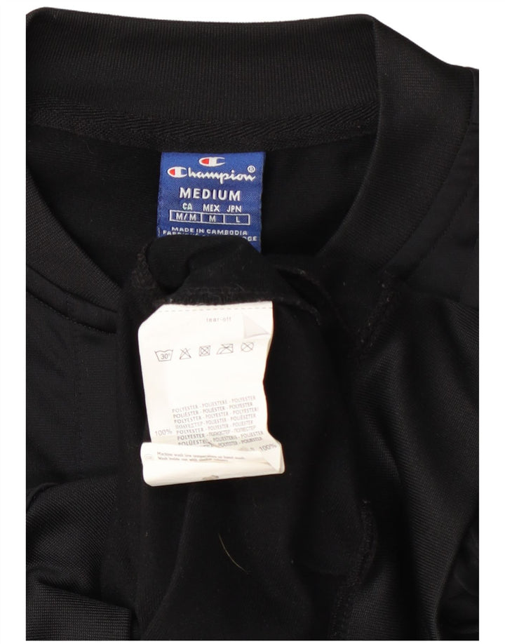 Jachetă de top pentru trening cu grafic pentru femei Champion UK 14 Medium Black Colorblock