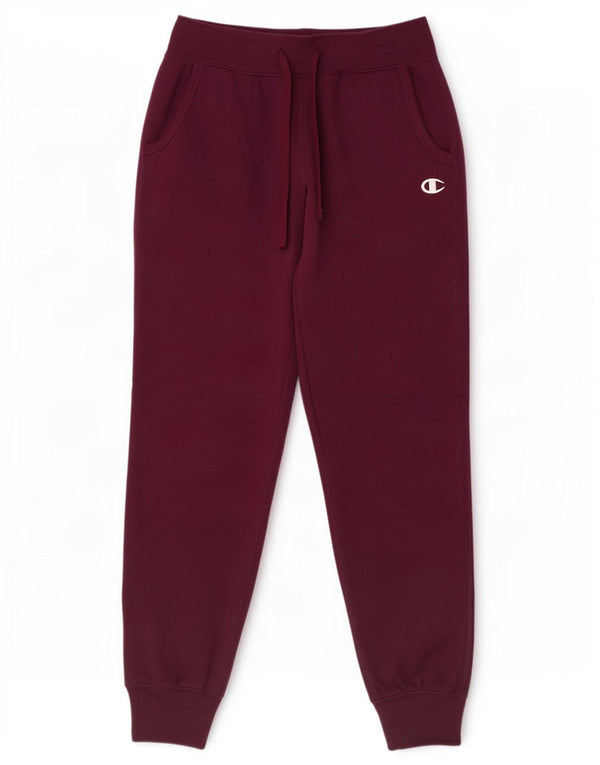 Pantaloni de trening pentru femei Champion Pantaloni de jogging UK 10 Bumbac Burgundy mic