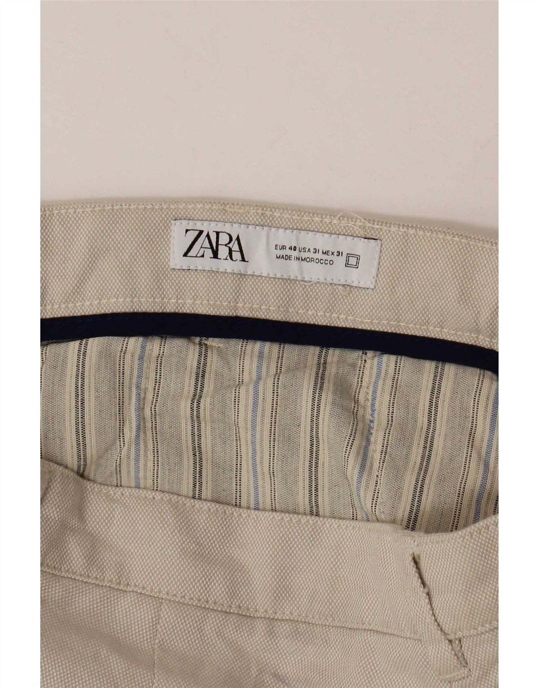 Pantaloni scurți chino pentru bărbați Zara EU 40 Medium W31 Bej