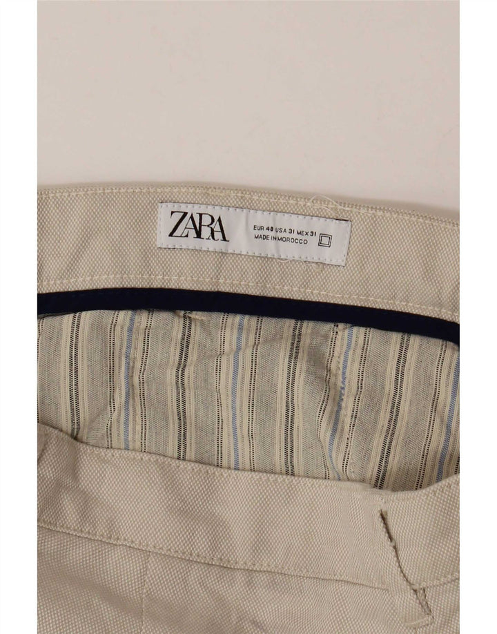 Pantaloni scurți chino pentru bărbați Zara EU 40 Medium W31 Bej
